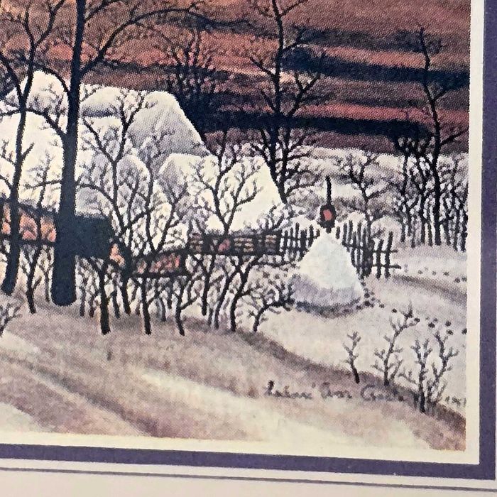 Arta nativa-Ivan Lackovic Croata/The Hamlet(Peisaj de iarna)