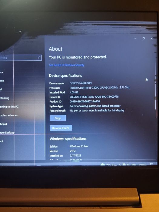 laptop Lenovo cu display ul spart