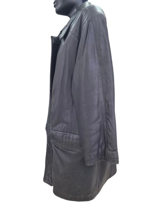 Дамско дълго кожено яке / шлифер от агнешка напа Classic Leather by TCM