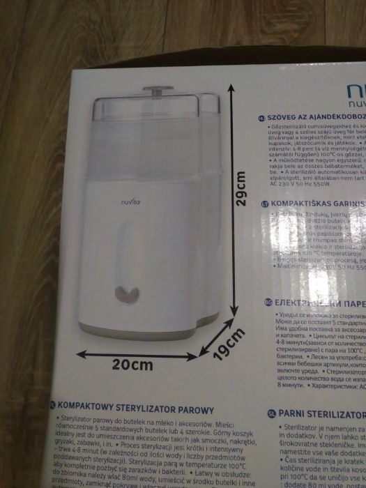 Sterilizator compact cu aburi - Nuvita Stericompact 1082