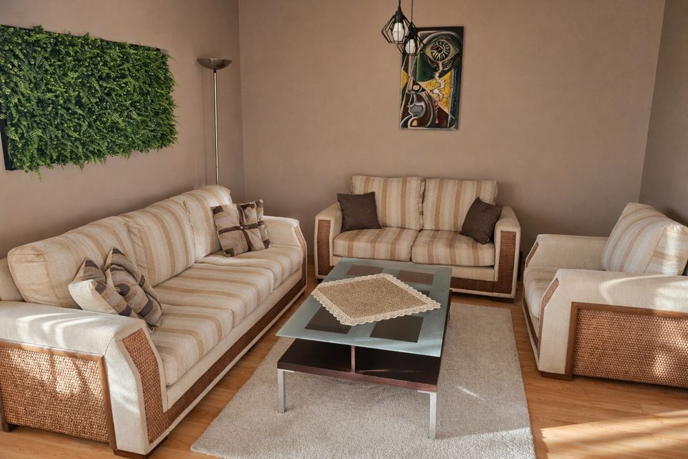 Луксозна холна гарнитура Doğtaş – комплект 3+2+1 ратан