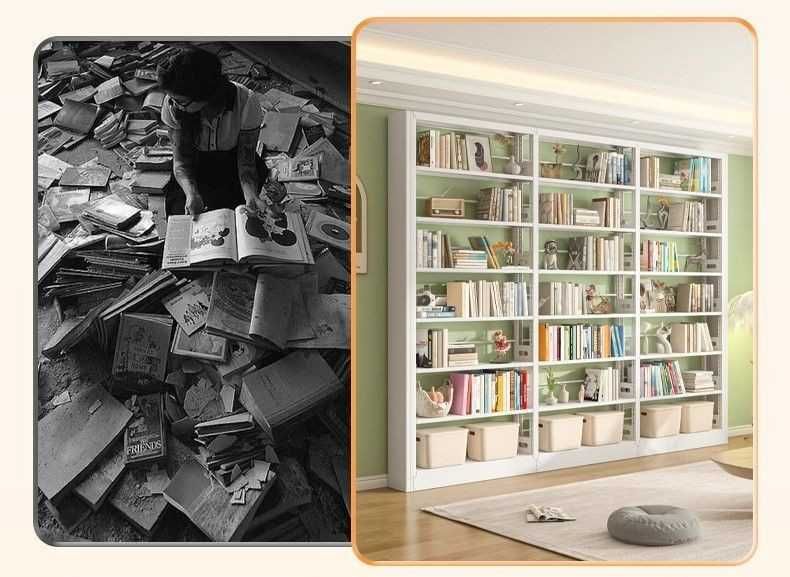 Po‘lat Kitob Raflari/ Uy Uchun Po‘lat Kitob Javoni – Shaxsiy Kutubxona