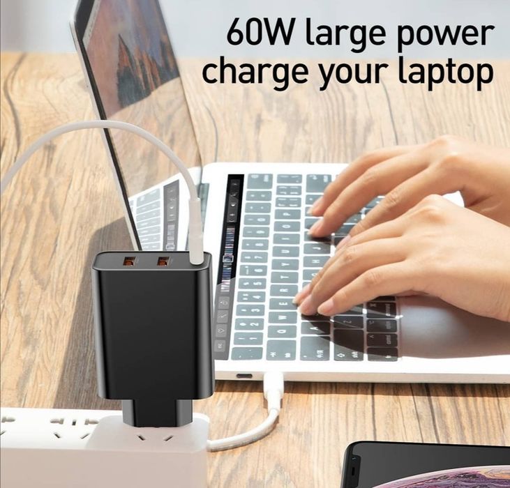 Быстрые и мощные зарядки 65 watt 45 watt с поддержкой PD и Q3 Ташкент