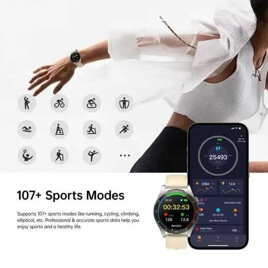 Смарт часовник Joyroom JR-FC2 Classic Series, 1.32”, 220mAh, IP68, златист Joyroom
