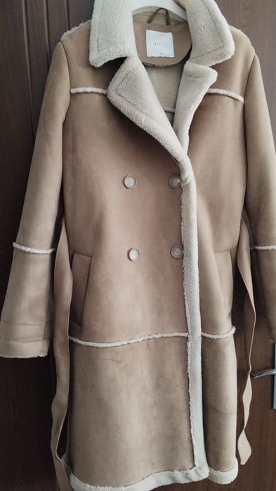 Palton îmblănit piele întoarsă Mohito