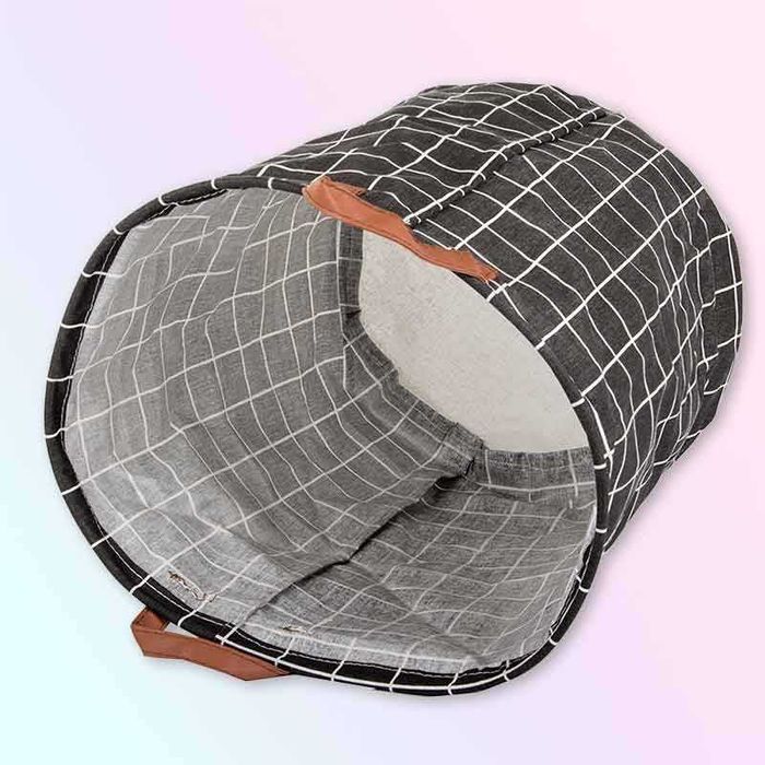 Сгъваем кош за пране XL – голям текстилен контейнер за дрехи и играчки