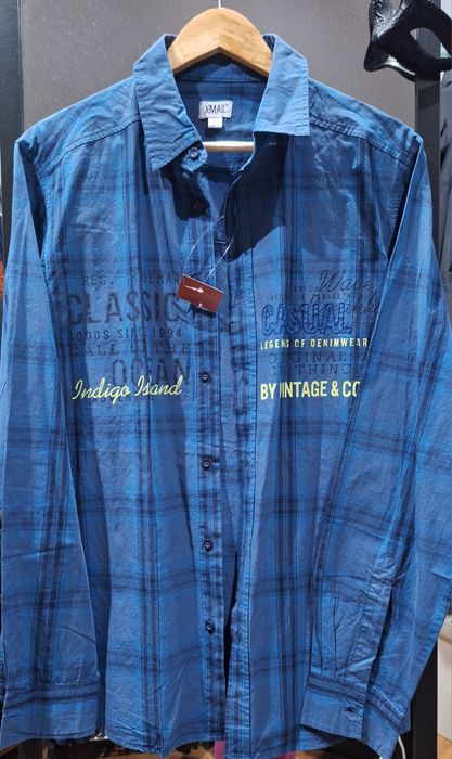 Vând cămașă bleumarin, bărbați, mărimea L (42-44)