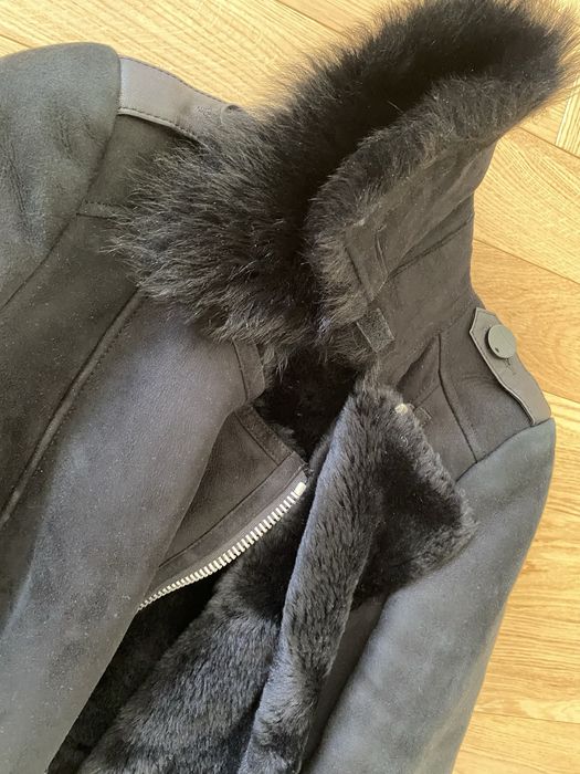 Натуральная дубленка-авиатор