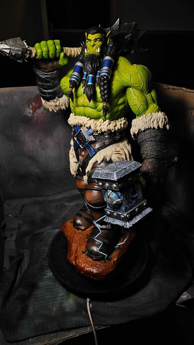 Statueta pictata manual Thrall World of Wacraft. Figurina, Miniatiura