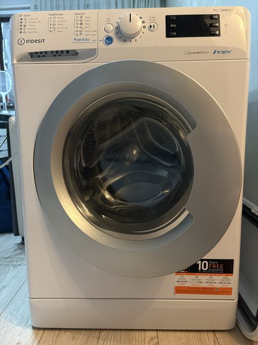 Mașină de spălat Indesit Innex 7 kg, 1200 RPM, Motor Inverter – Stare excelentă (folosită rar)