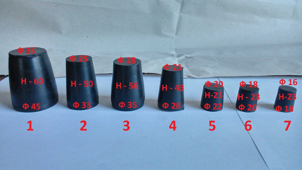 Гумени тапи за шишета и дамаджани