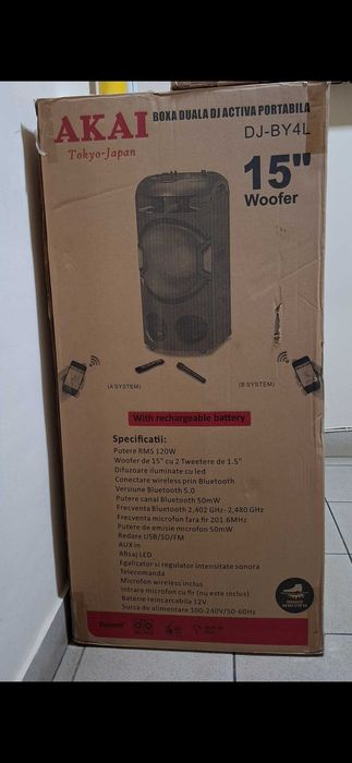 Boxa Akai Garantie cu acumulator