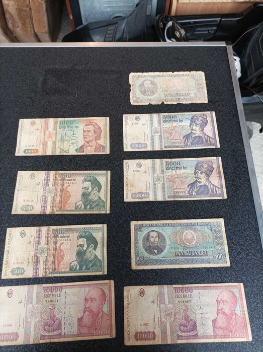Colectie de bacnote vechi