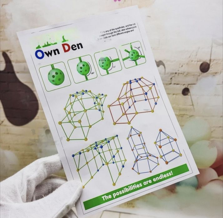 Детский объемный конструктор/палатка