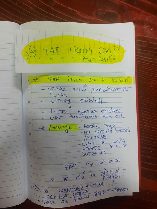 Taf Irum 690 P,an 2015 , remorca vagon si container