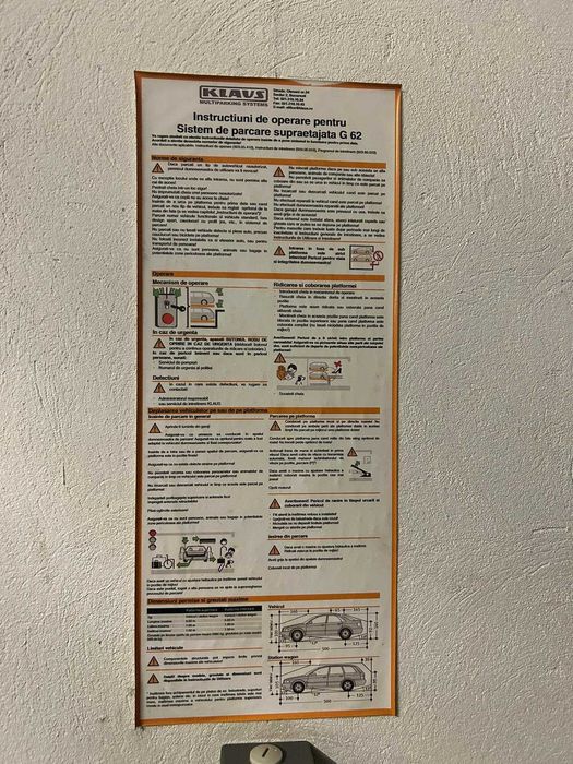 Închiriere 1 loc parcare sistem Klaus zona Domenii, Casin