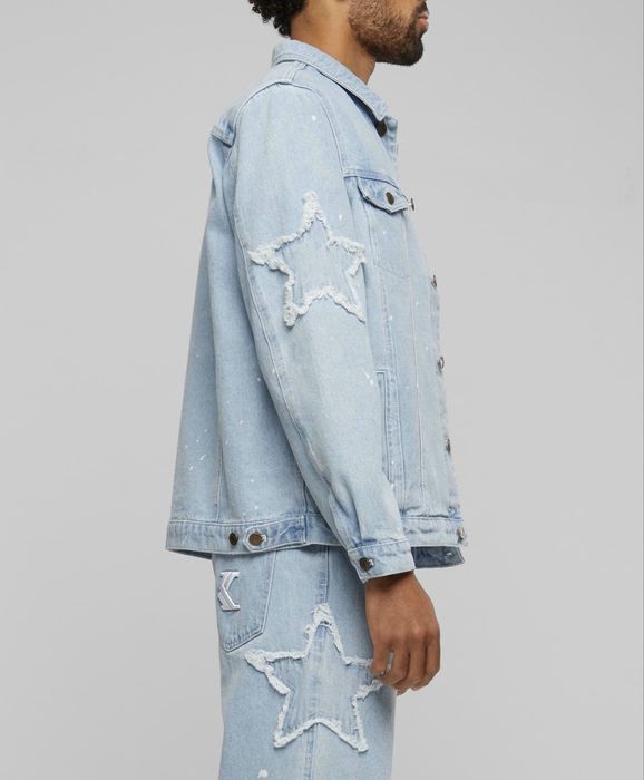 Karl Kani OG PAINTSPLATTER TRUCKER Jacket ОРИГИНАЛНO мъжко дънково яке - M- L