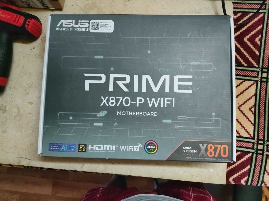 ASUS Prime x870-P и процесор 8700F 8 ядра