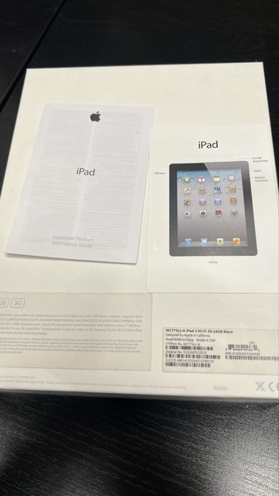 Ipad 2 Wi-Fi 3G 64GB Black