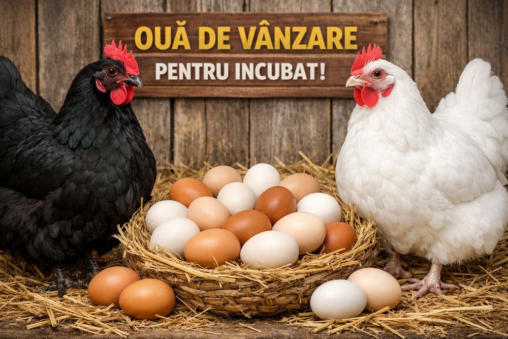 Oua si pui de australorp