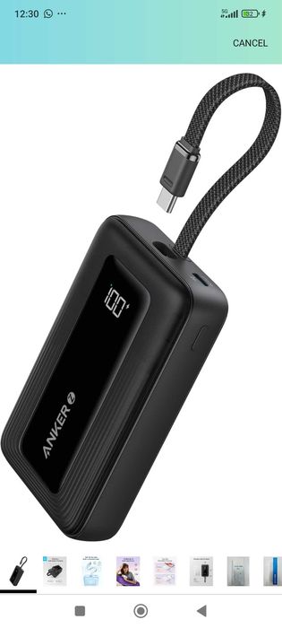 Външна Батерия , Anker Zolo Power Bank, 10,000mAh 30W High-Speed