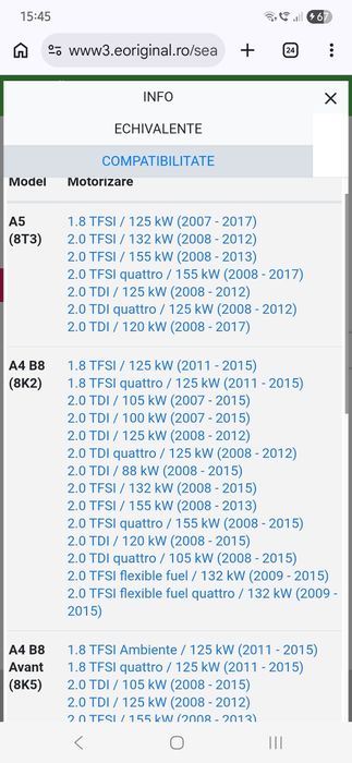 Set ambreaj Audi A4 A5 A6 Q5 2.0