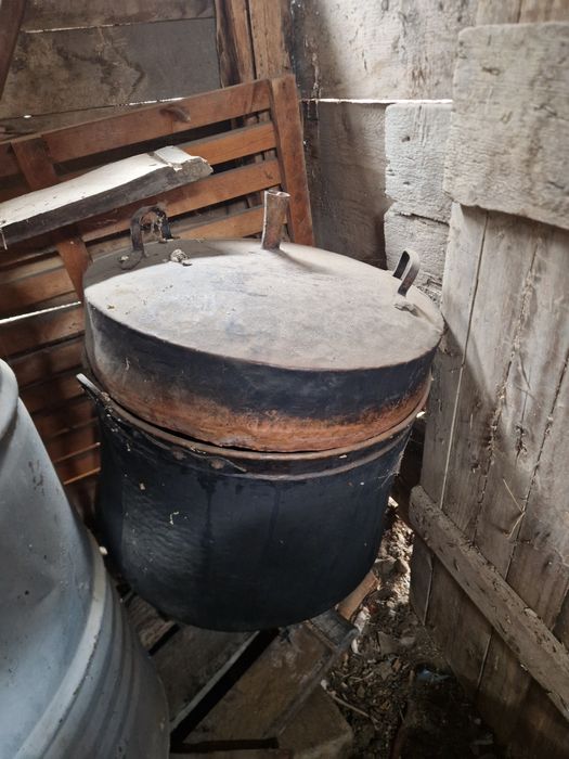 Cazan aramă cu răcitor si țevi aramă