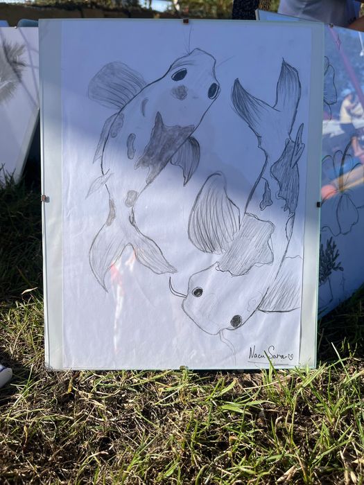Tablou cu ramă de 24x30 desenat în creion