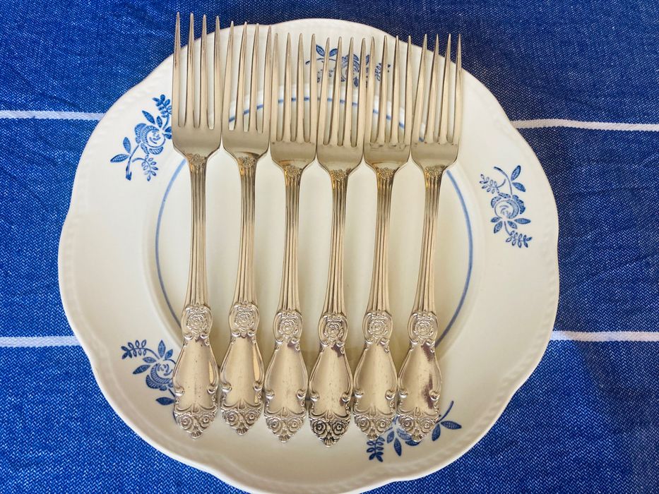 МНЦ Руски посребрени вилици модел сребърна роза