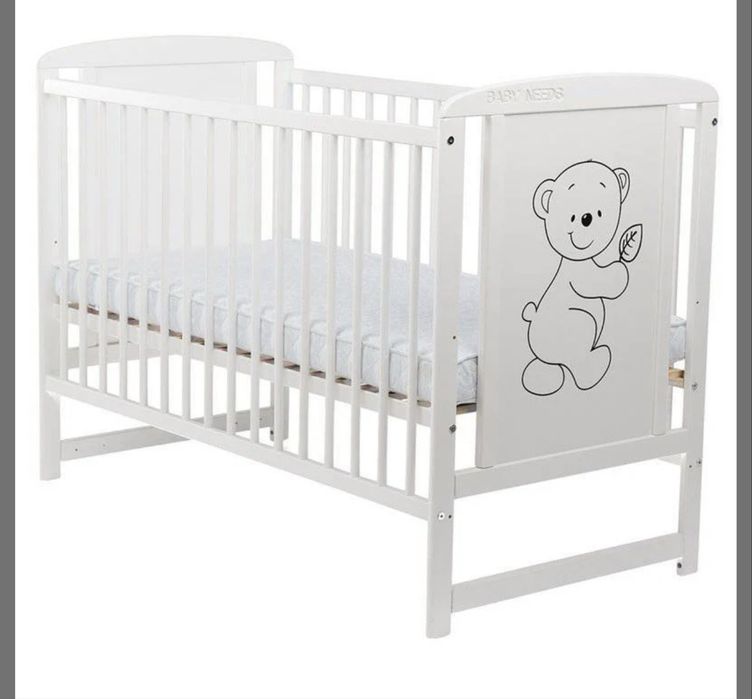 Patut copii lemn + saltea