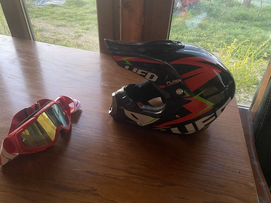 Casca moto enduro bicicleta-L