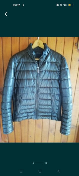 Geacă Zara Man M piele naturala bărbați