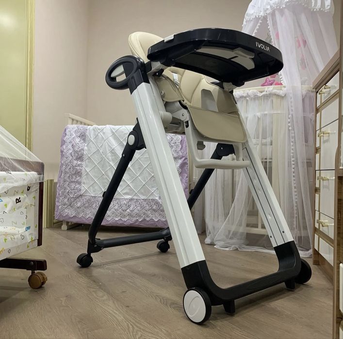 Детский стульчик для кормления IVOLIA B2 складной регулируемый