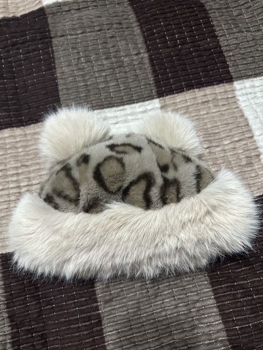 Шапка леопард с ушками новая