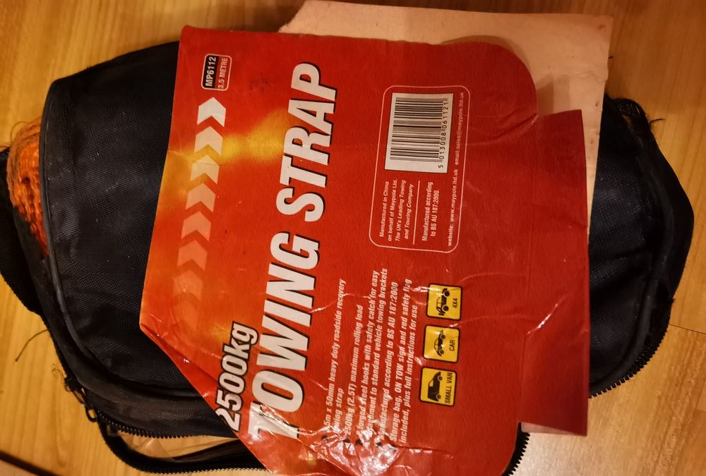 Chinga / Sufa / Cablu tractare auto, 2.5 tone