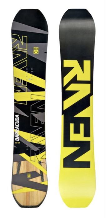 Snowboard Raven Barracuda Carbon 150 cm + legături Raven Fastec FTM450 + husă Wedze
