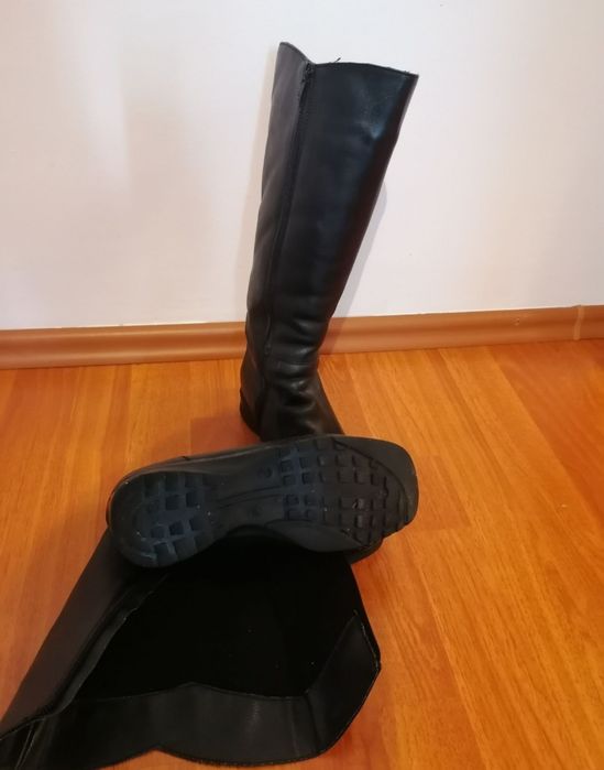 Cizme din piele, damă îmblănite