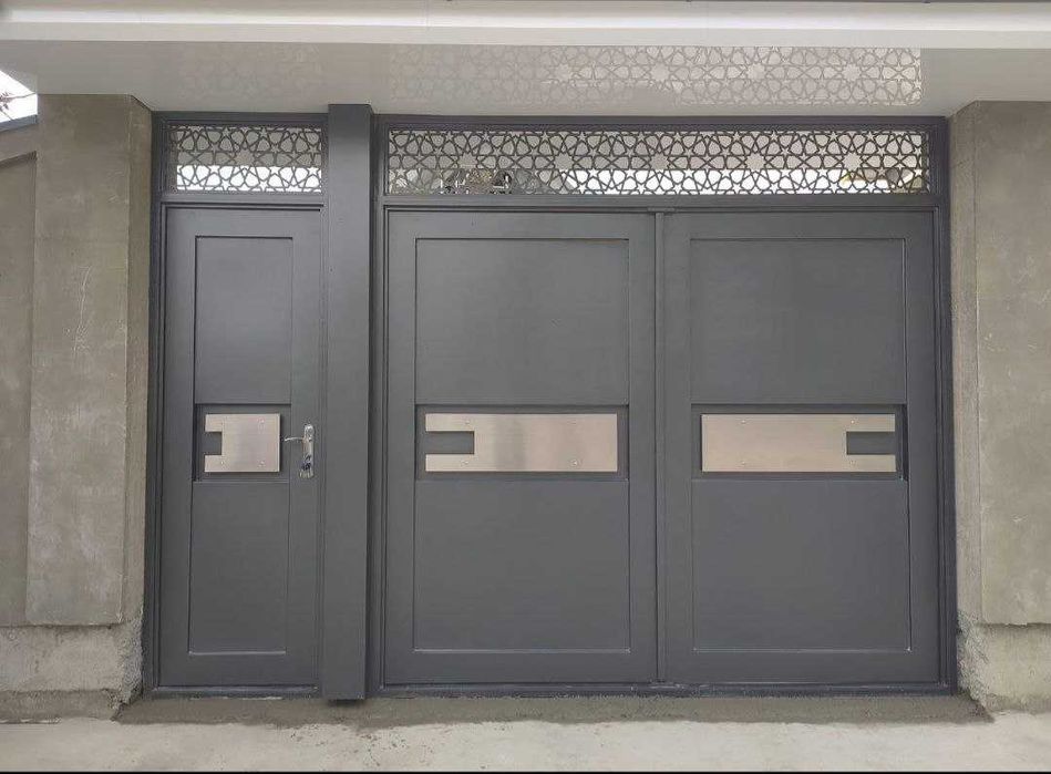 Металлические ворота, Железные ворота Двери для подьезда Temir darvoza