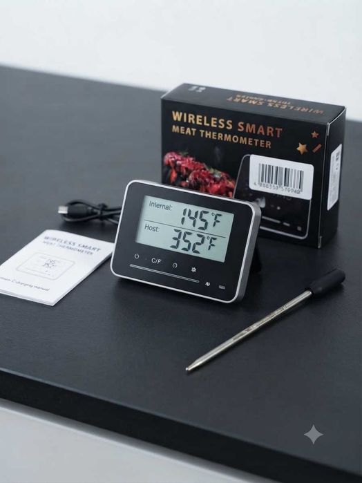 Безжичен смарт термометър за месо (Bluetooth)