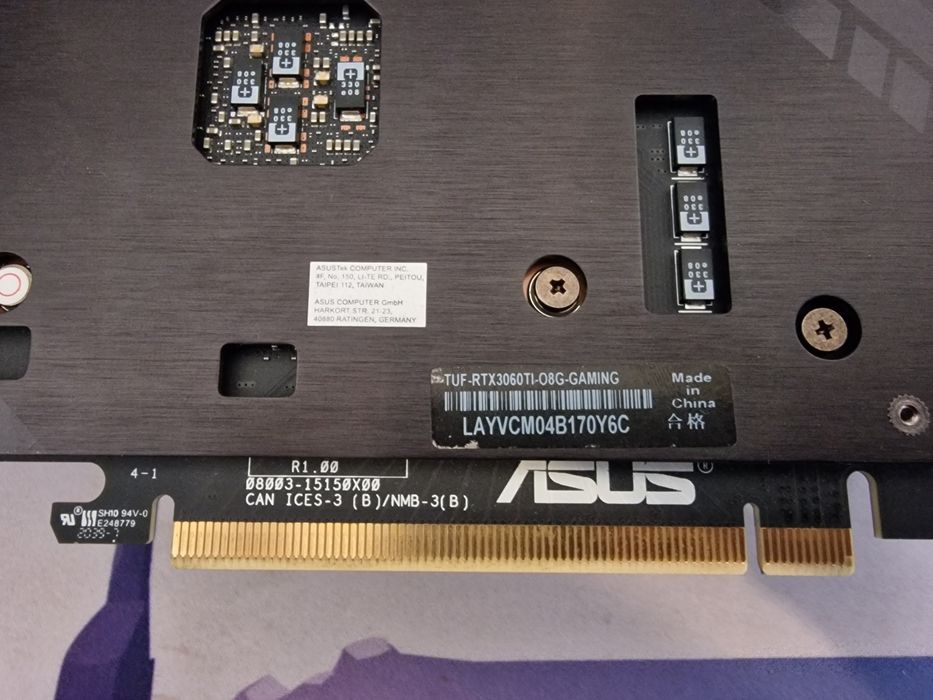 Placa video ASUS TUF Gaming GeForce® RTX™ 3060 Ti OC, 8GB GDDR6, 256-bit