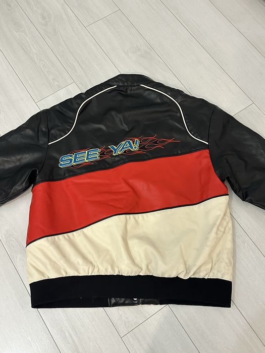 Кожено яке размер М