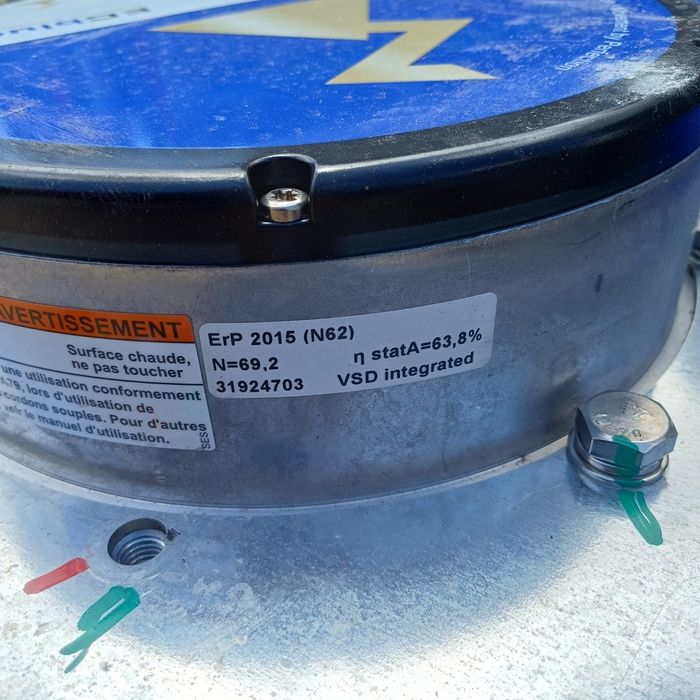 Ventilator cu motor axial  cu magneți industrial 380/480V 3.10 kW 5.0A