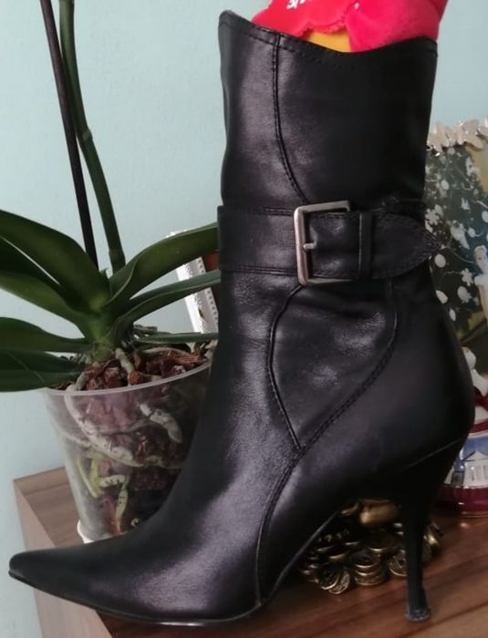 Сапоги кожа -36-37р