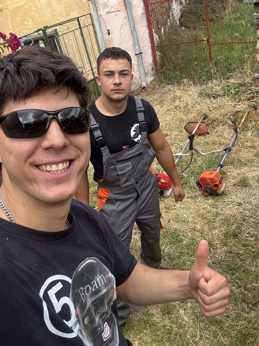 Косене и почистване на трева, дворове, храсти, алеи