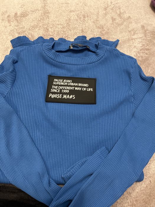 Дамска синя блуза