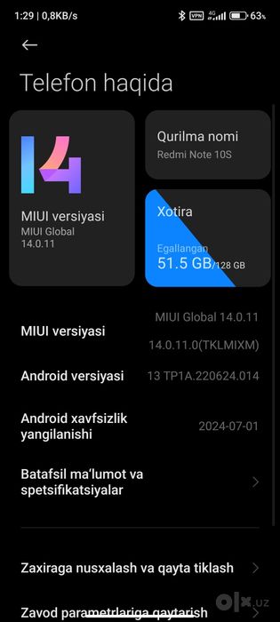 Redmi not 10s ideal