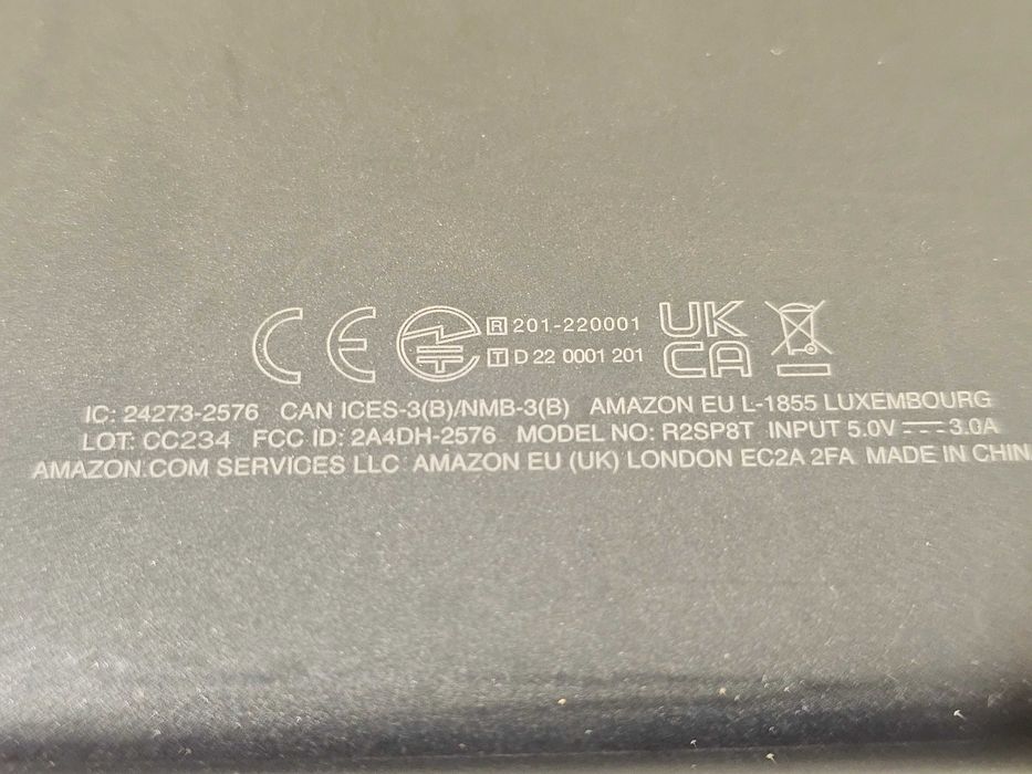 Tableta Amazon L-1855 defect display