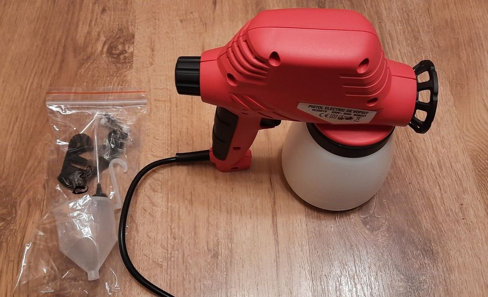 Pistol electric de vopsit, 80W, 220v, 280 ml/minut, 800 ml,Nou!