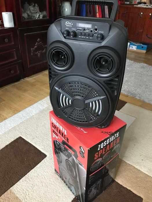 Boxa Portabila Wireless, Lumini LED, Acumulator 3000Mah , Microfon