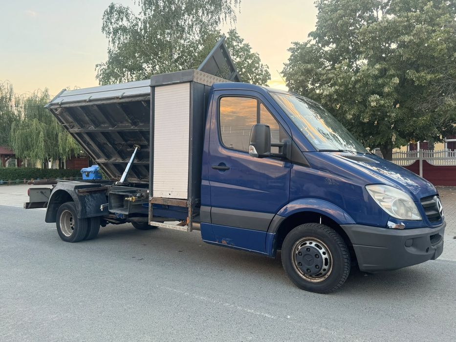 Mercedes Sprinter 515 CDI, Basculabil pe 3 parti scattolini, An 2008, Se conduce cu categoria B, recent adusa